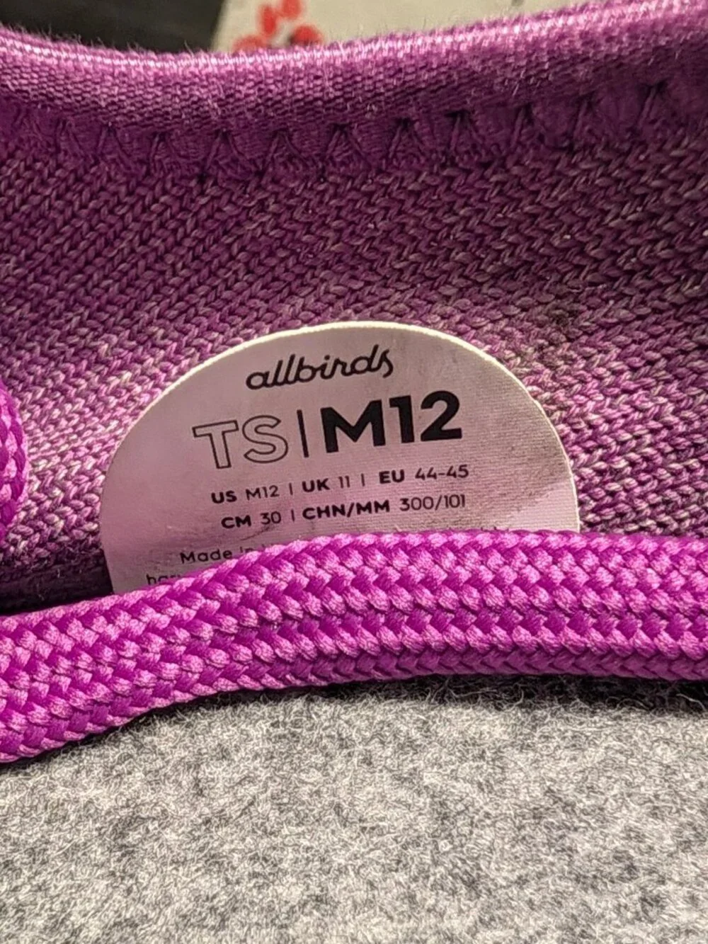 ALLBIRDS Tree Skippers Limited Edition Lux Purple Size 12